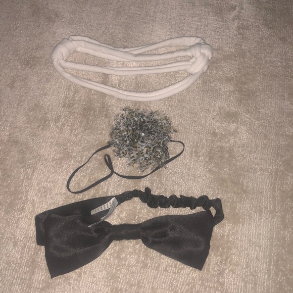 Black and white hair bow bundle - Picture 1 of 2